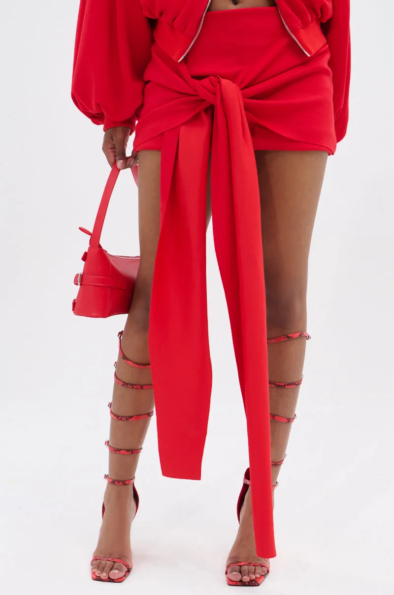 DON'T BE SHY SCUBA MINI SKIRT sold by AKIRA product image thumbnail 2