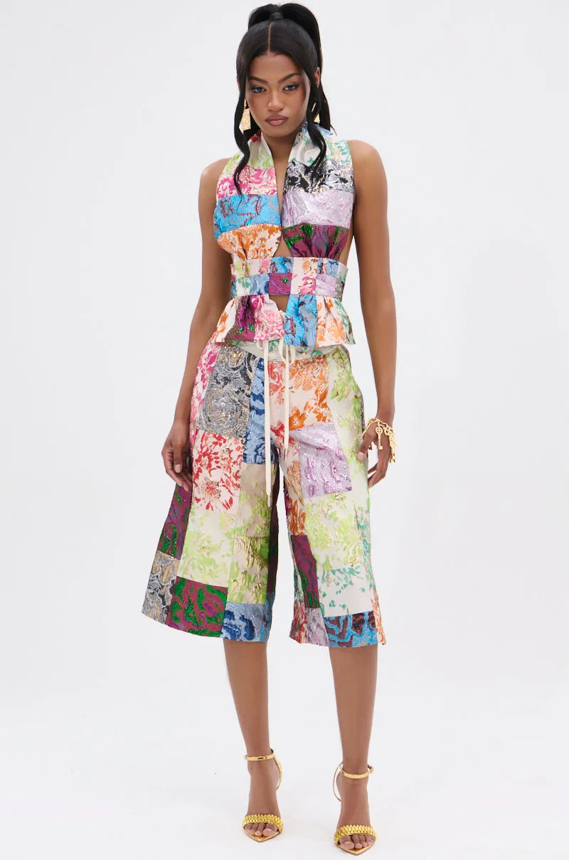 MIXED FEELINGS BROCADE BERMUDA SHORT sold by AKIRA product image thumbnail 2