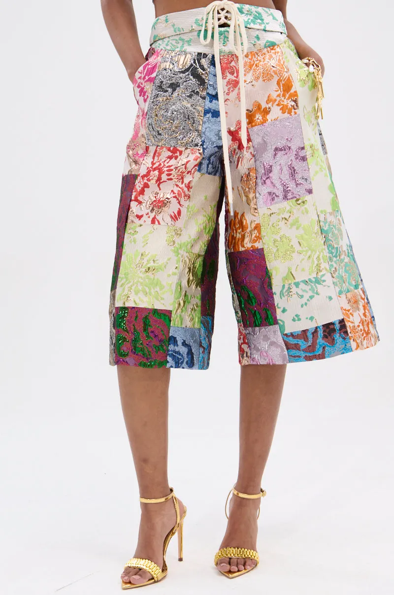 MIXED FEELINGS BROCADE BERMUDA SHORT sold by AKIRA product image thumbnail 4