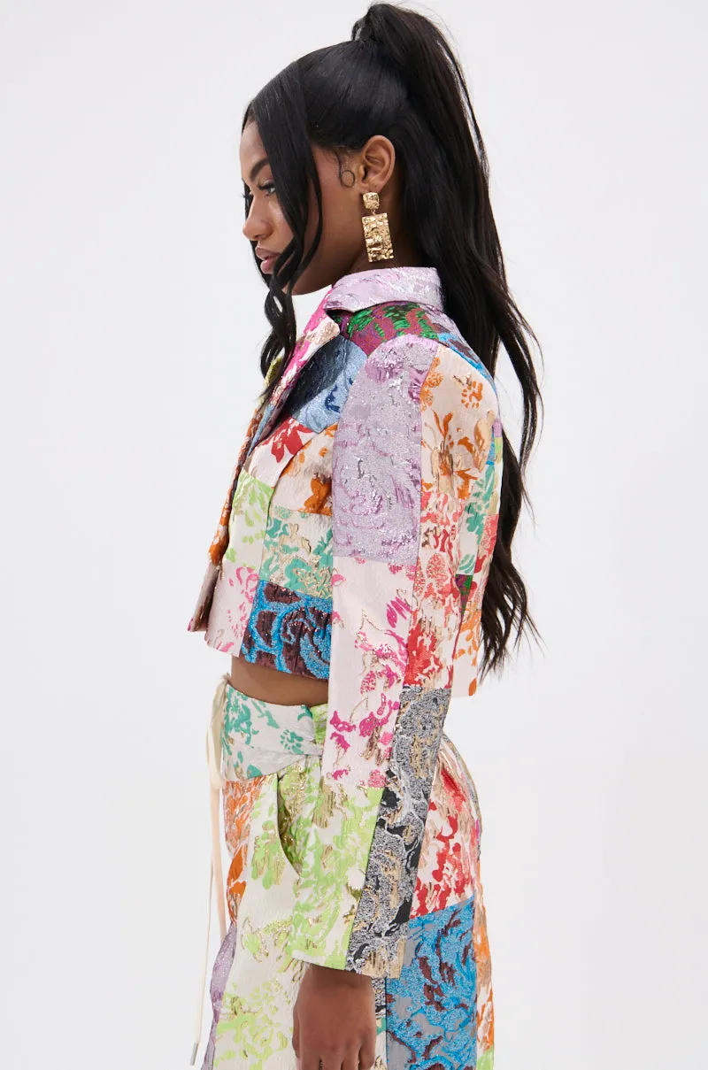 MIXED FEELINGS BROCADE BLAZER sold by AKIRA product image thumbnail 3