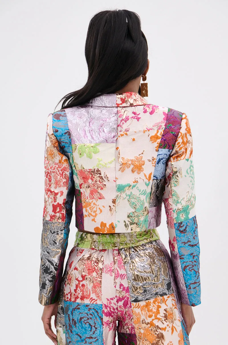 MIXED FEELINGS BROCADE BLAZER sold by AKIRA product image thumbnail 4