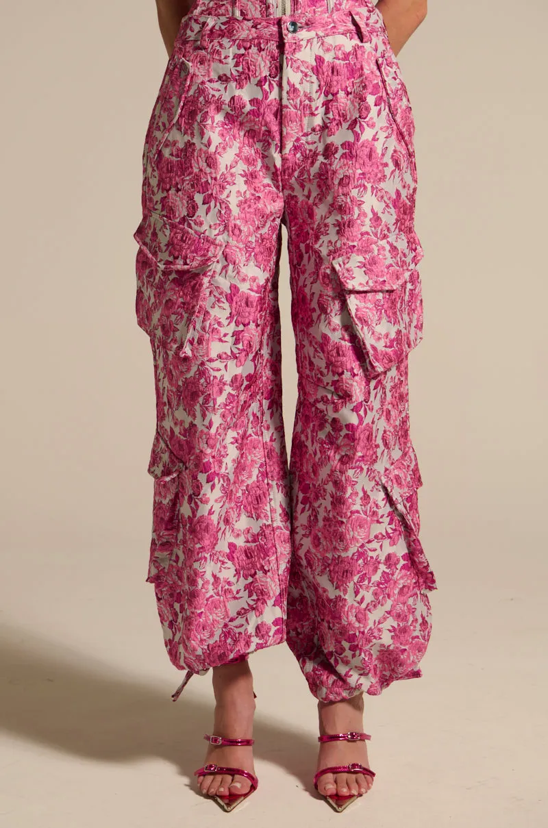 MILEY JACQUARD CARGO PANTS sold by AKIRA product image thumbnail 4