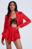 LILA CROPPED SATIN BLAZER sold by AKIRA