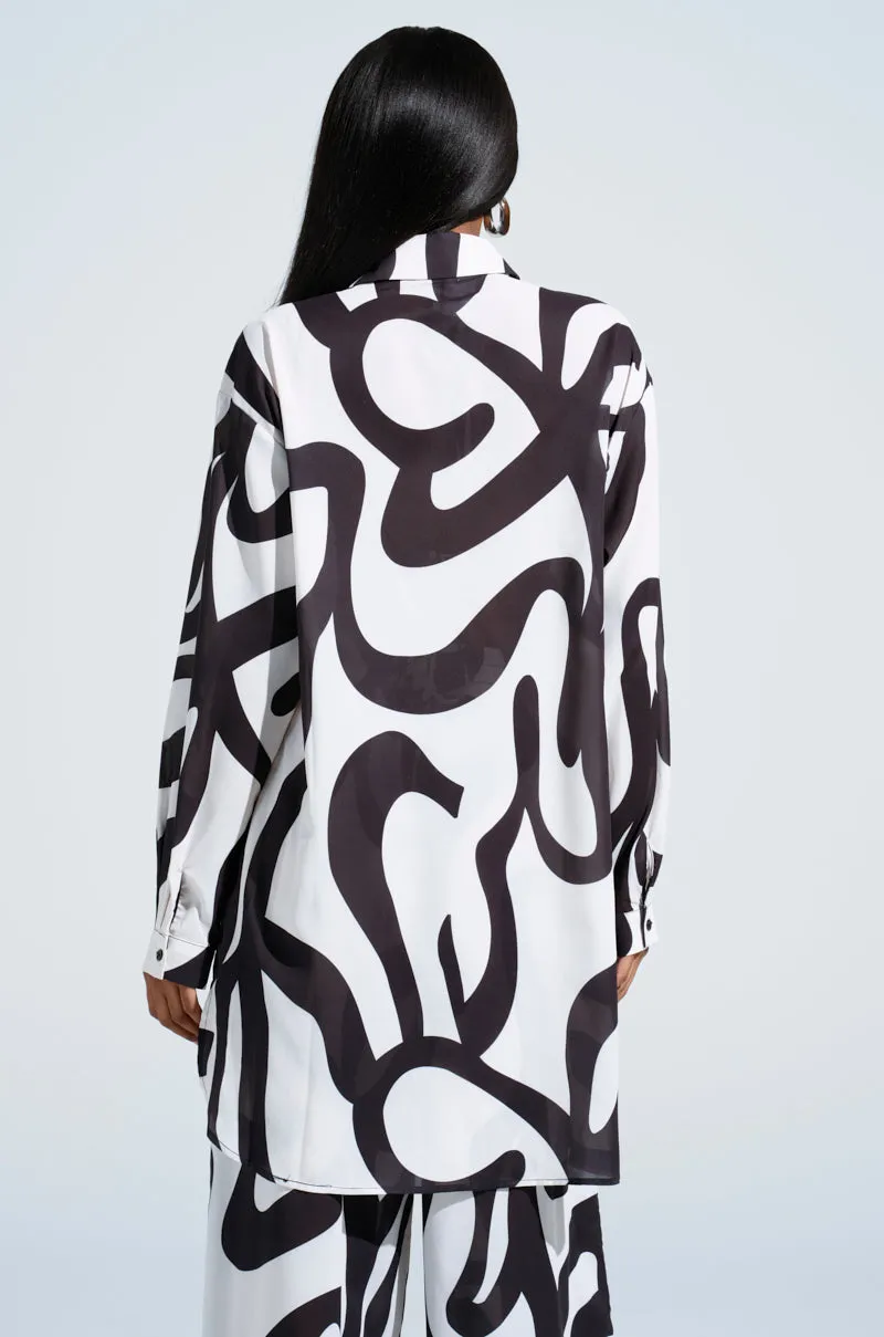 LET IT GO BUTTON DOWN TOP sold by AKIRA product image thumbnail 4