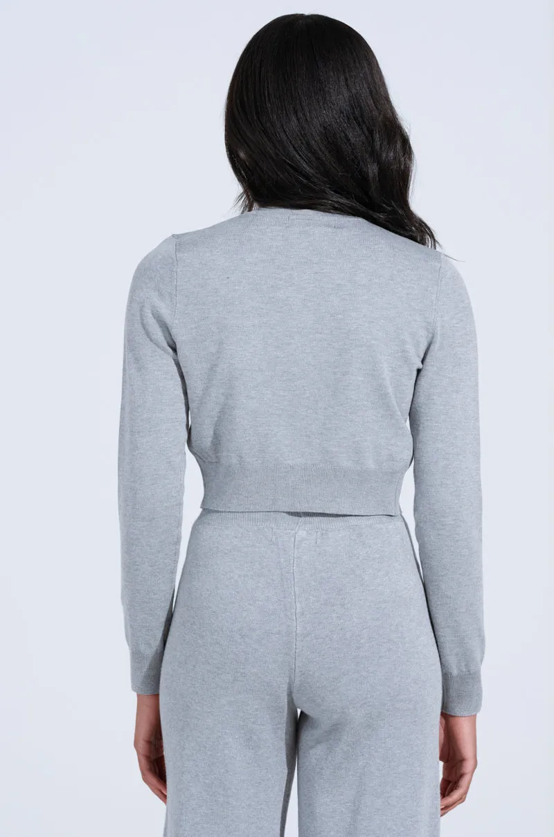 COZY LUXE CREW NECK CARDIGAN sold by AKIRA product image thumbnail 4