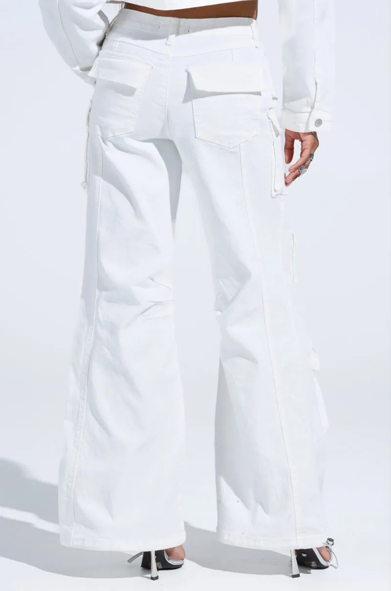 KYLIE CARGO DENIM PANTS sold by AKIRA product image thumbnail 5