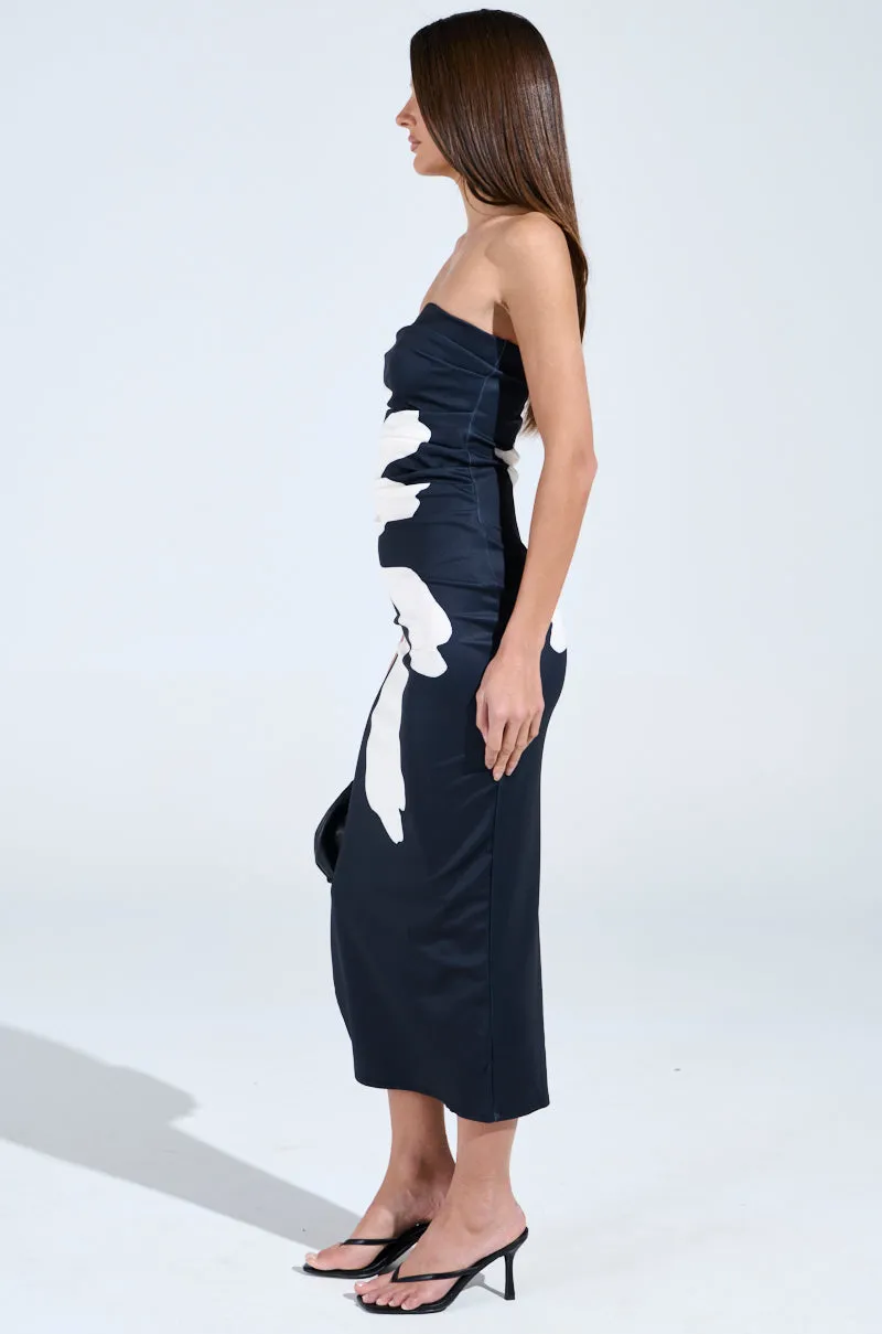 YOURS TRULY FLORAL MIDI DRESS sold by AKIRA product image thumbnail 5