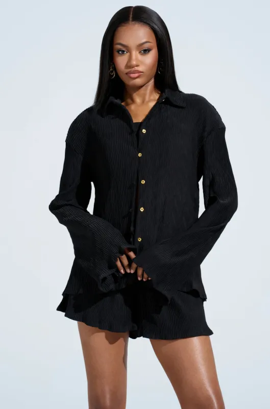 GET UP BUTTON DOWN TOP sold by AKIRA