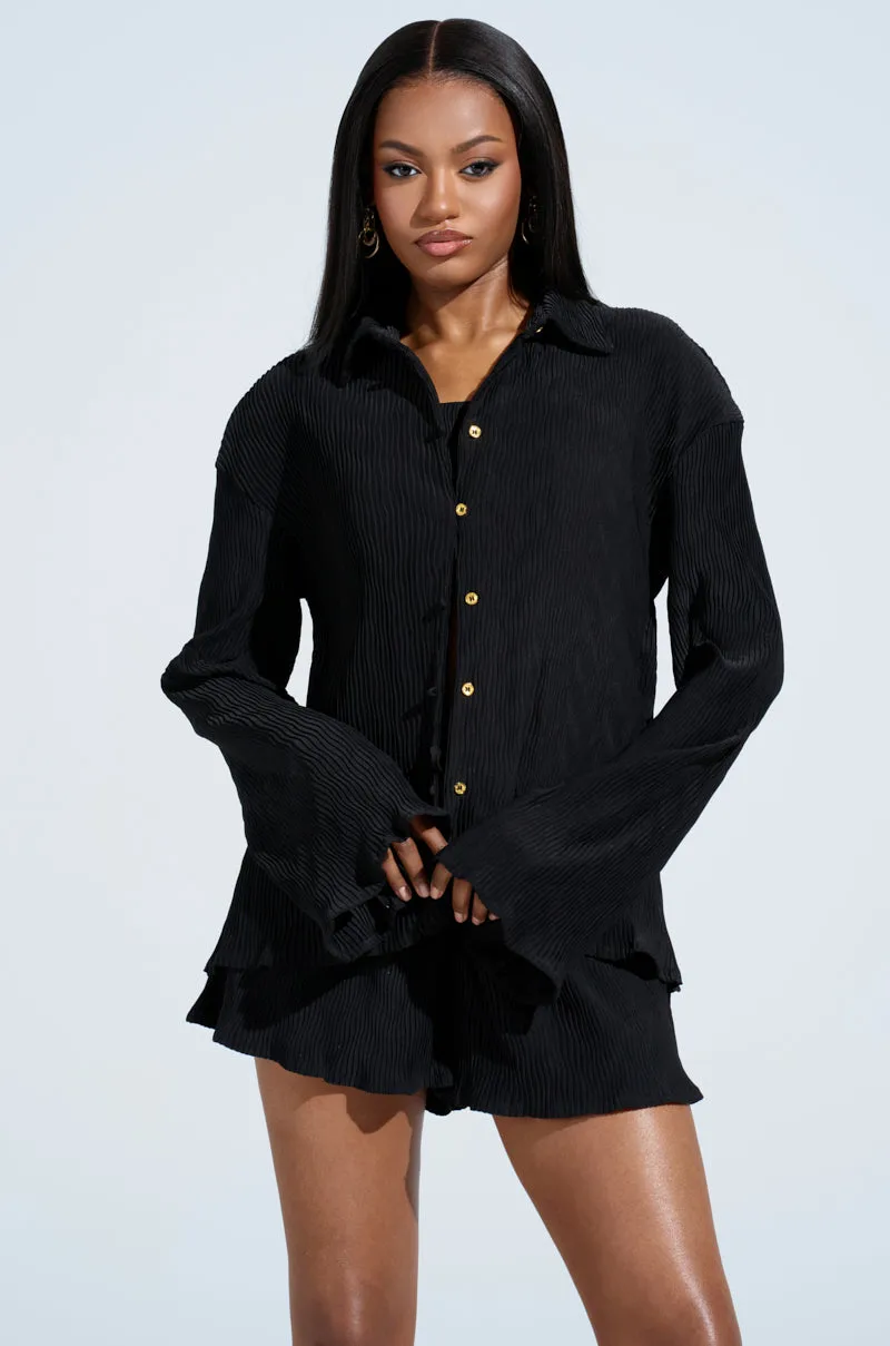 GET UP BUTTON DOWN TOP sold by AKIRA