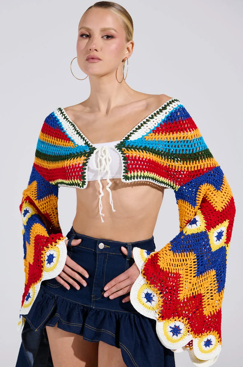 WARM DAYS CROCHET TOP sold by AKIRA product image thumbnail 2