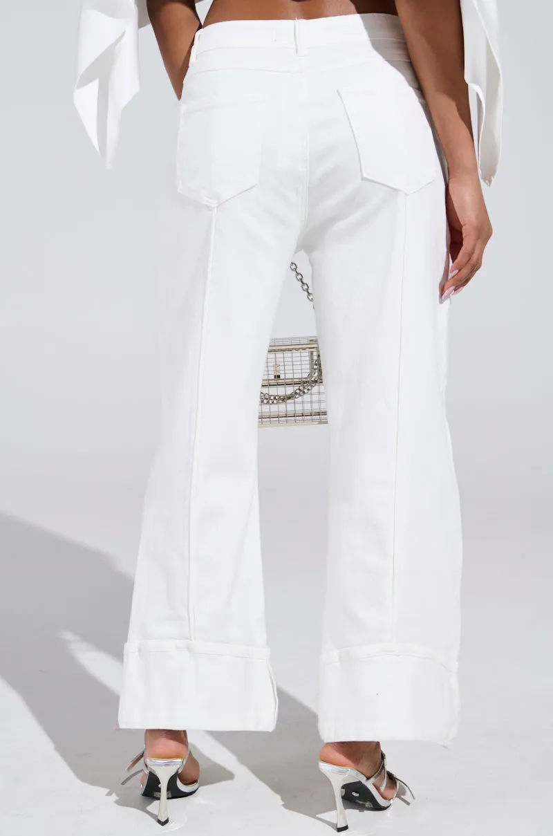 JULIA CROPPED WIDE LEG JEANS sold by AKIRA product image thumbnail 5