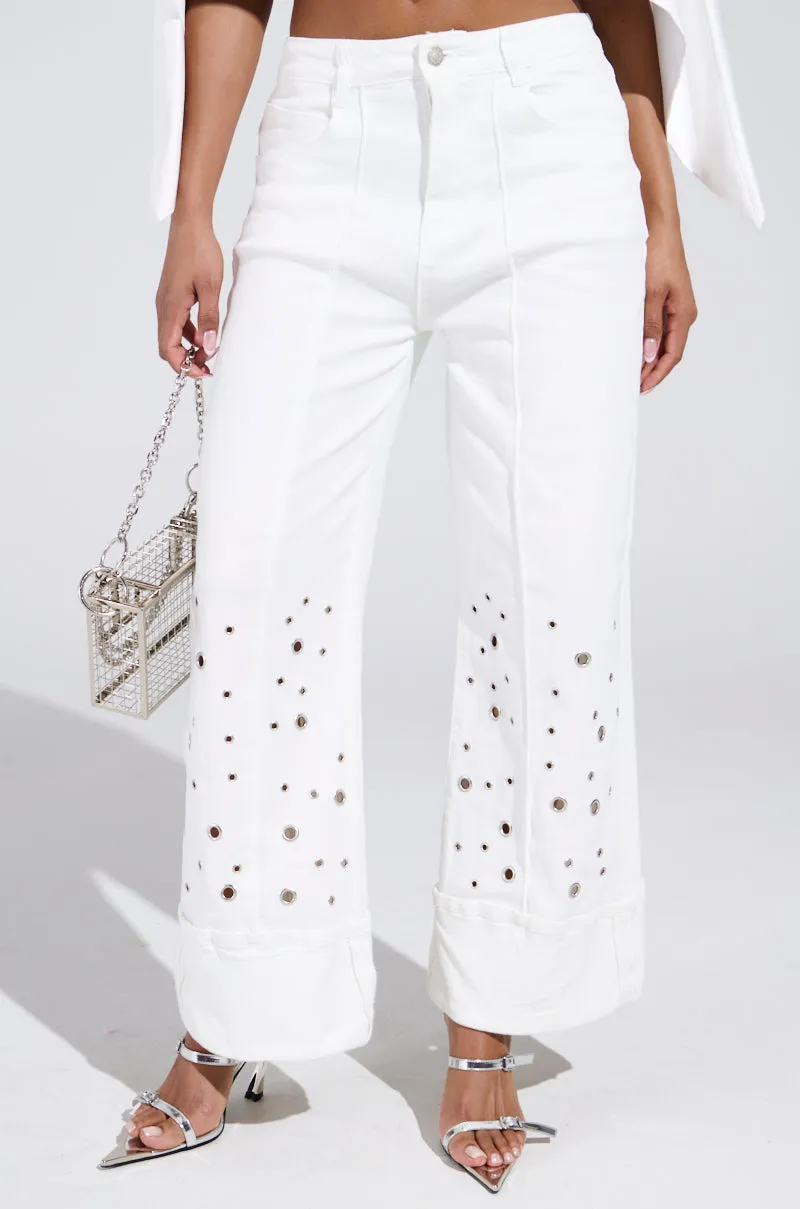 JULIA CROPPED WIDE LEG JEANS sold by AKIRA product image thumbnail 3