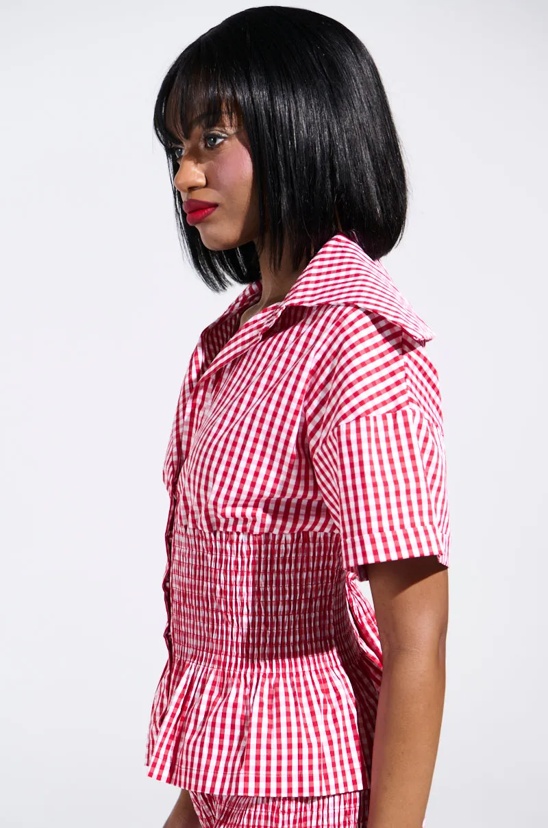PICNIC TIME RUFFLE TOP sold by AKIRA product image thumbnail 2
