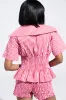 PICNIC TIME RUFFLE TOP sold by AKIRA