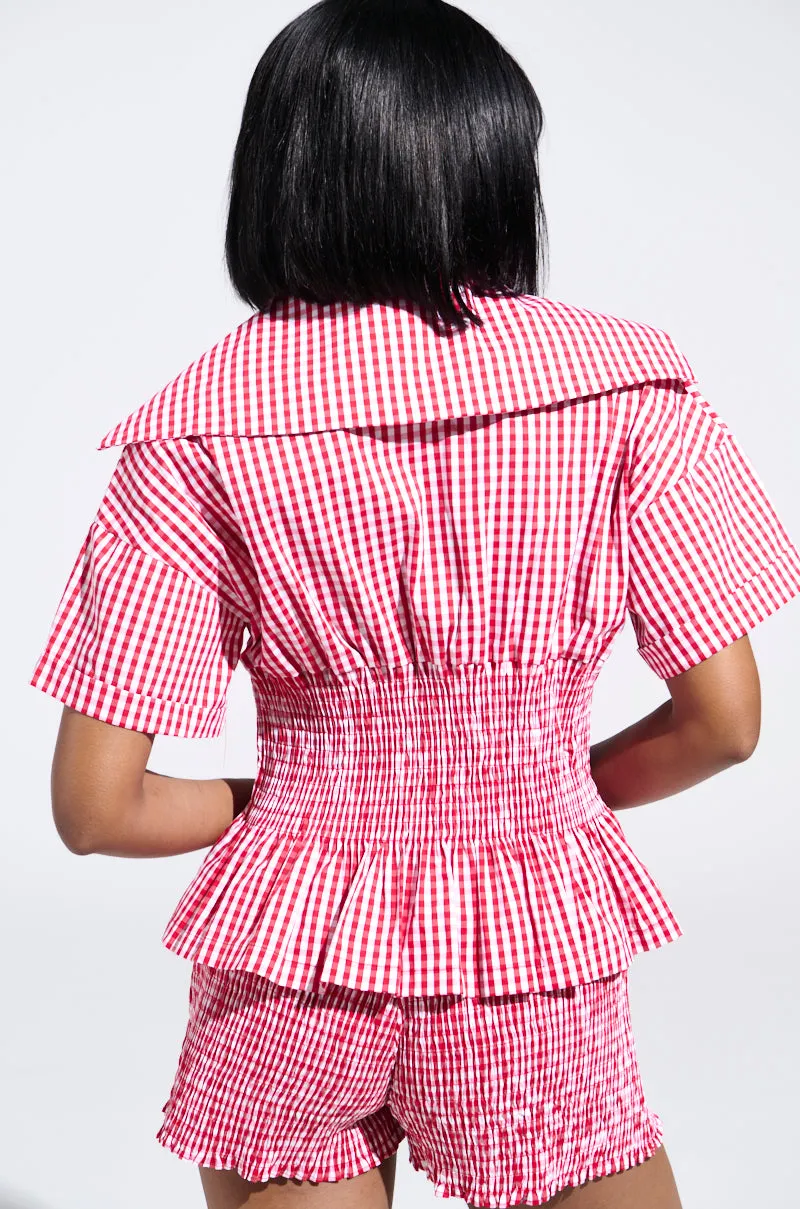 PICNIC TIME RUFFLE TOP sold by AKIRA product image thumbnail 3