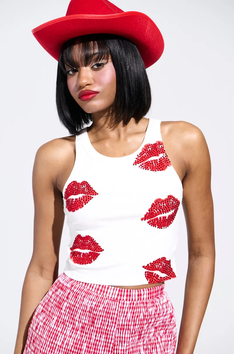 KISSY FACE TANK TOP sold by AKIRA product image thumbnail 5