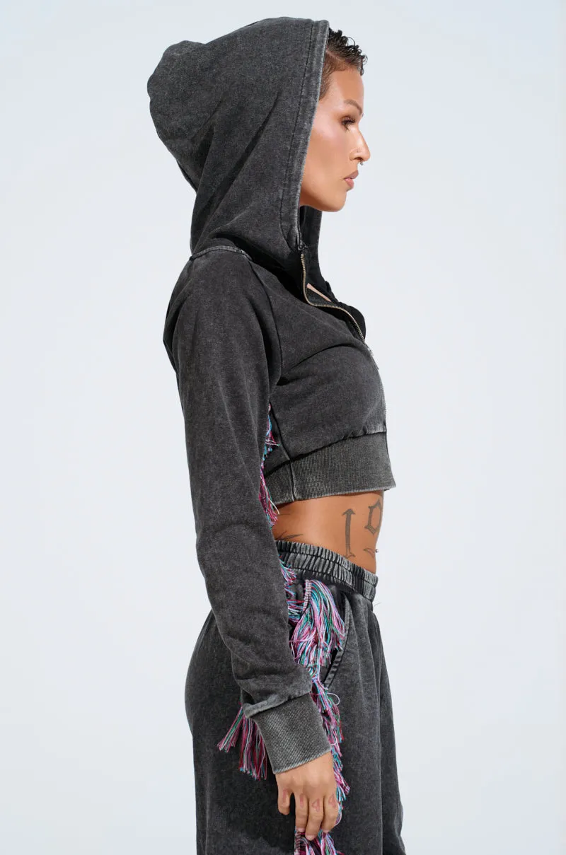THE ONE AND ONLY ZIP UP SWEATSHIRT sold by AKIRA product image thumbnail 3