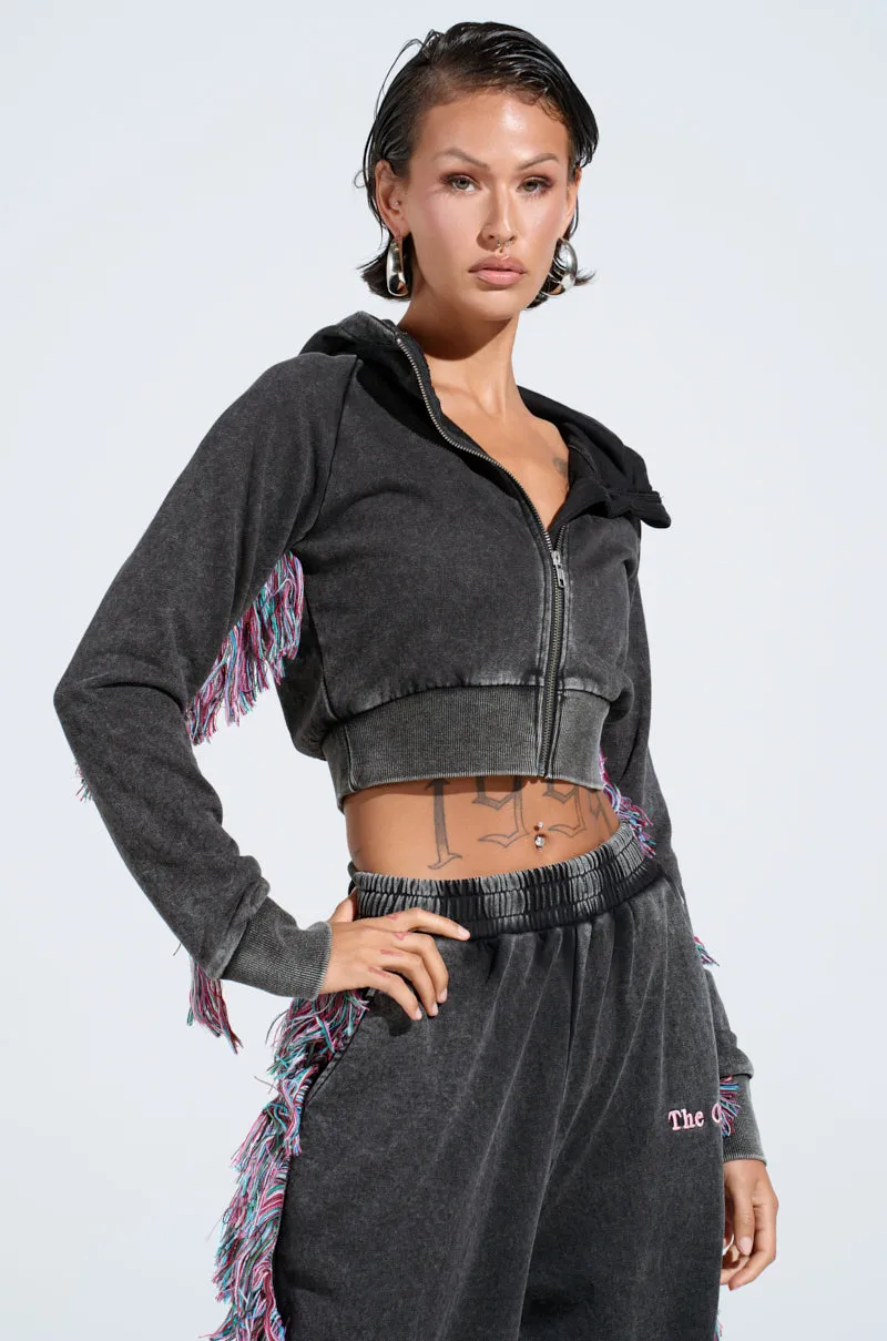 THE ONE AND ONLY ZIP UP SWEATSHIRT sold by AKIRA product image thumbnail 2