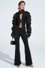 CORA SATIN BOLERO IN BLACK sold by AKIRA