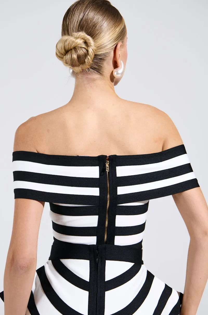 WAITING FOR YOU STRIPE BLOUSE sold by AKIRA product image thumbnail 4