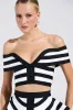 WAITING FOR YOU STRIPE BLOUSE sold by AKIRA