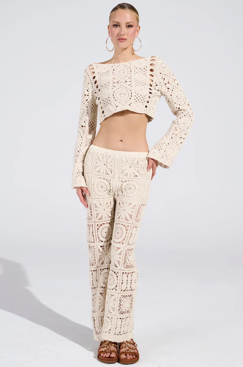 CROCHET KNIT CROP TOP sold by AKIRA product image thumbnail 5