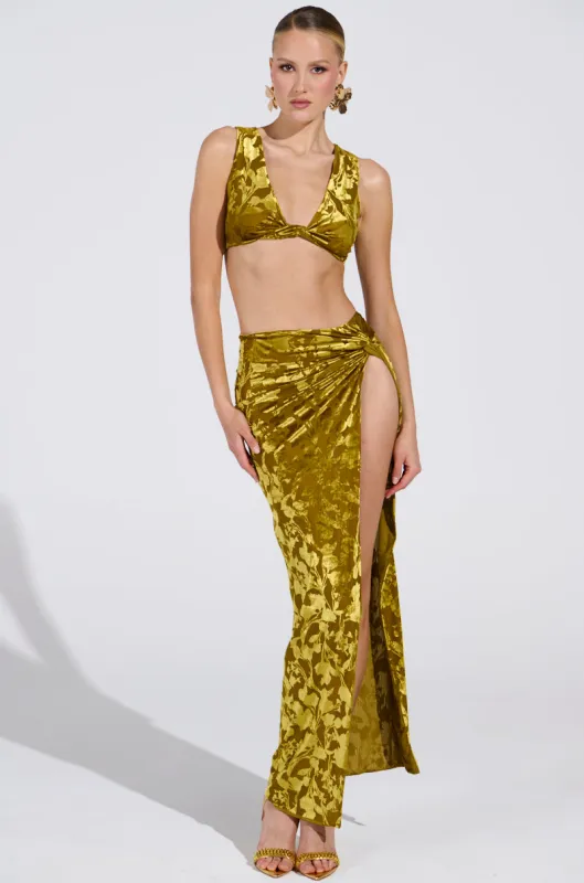 FLY AWAY MAXI SKIRT sold by AKIRA