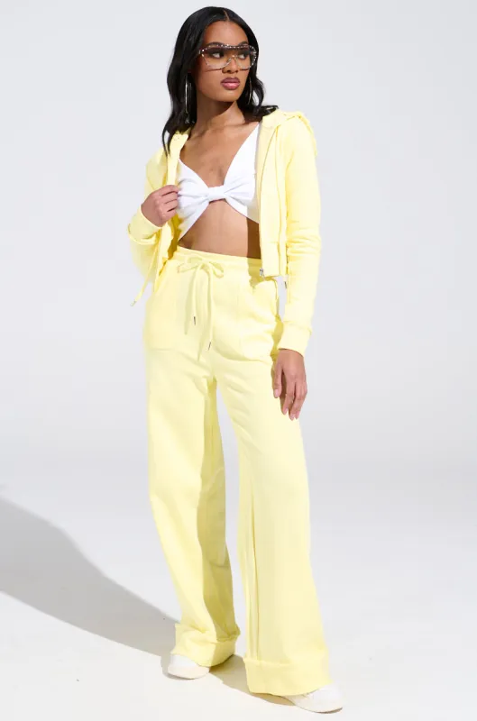 BUTTERFINGER WIDE LEG SWEATPANT sold by AKIRA