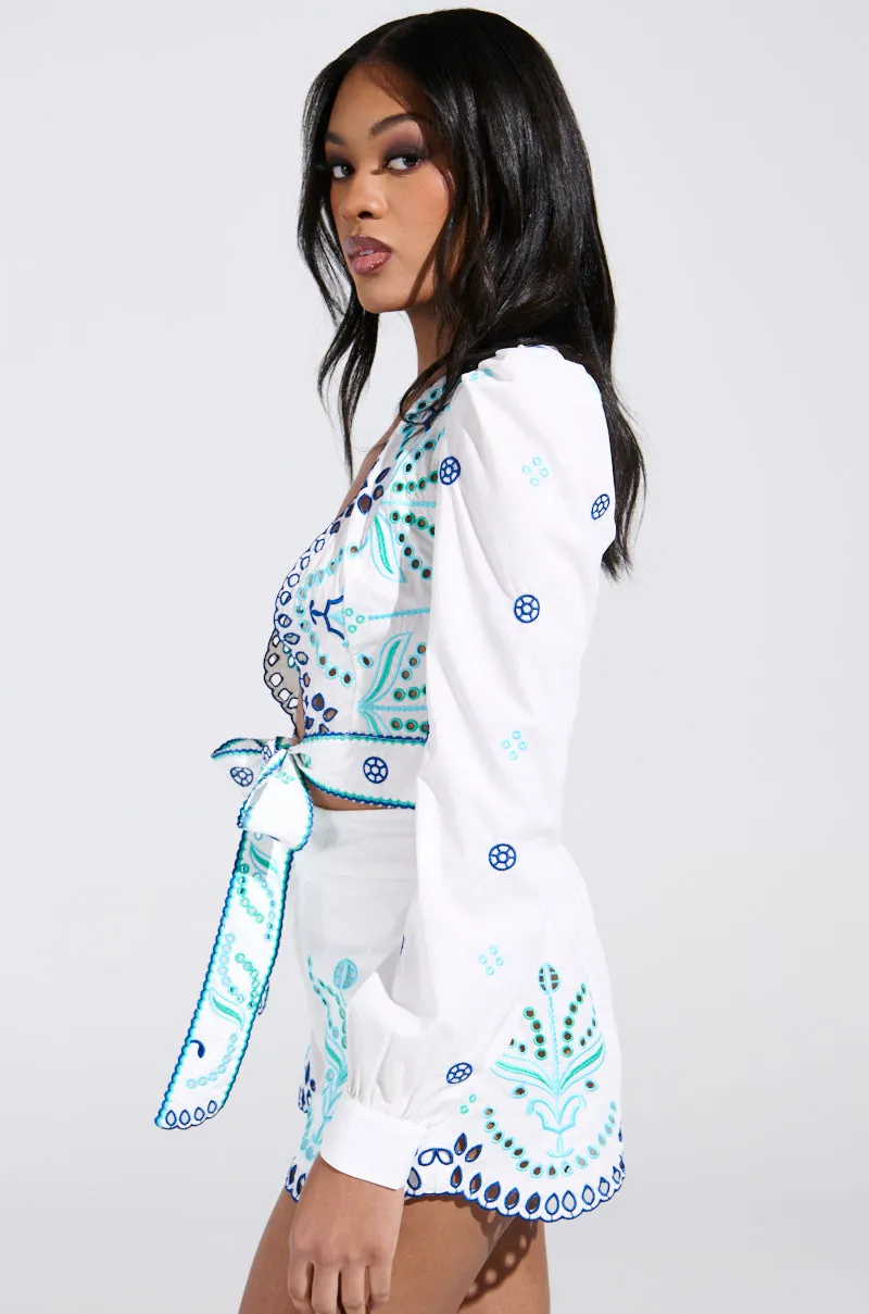 SUNSHINE GIRL TIE FRONT TOP sold by AKIRA product image thumbnail 3