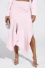 SOFIA SATIN MIDI SKIRT sold by AKIRA