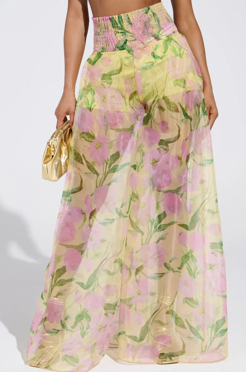FLOWER POWER WIDE LEG PALAZZO PANT sold by AKIRA product image thumbnail 2