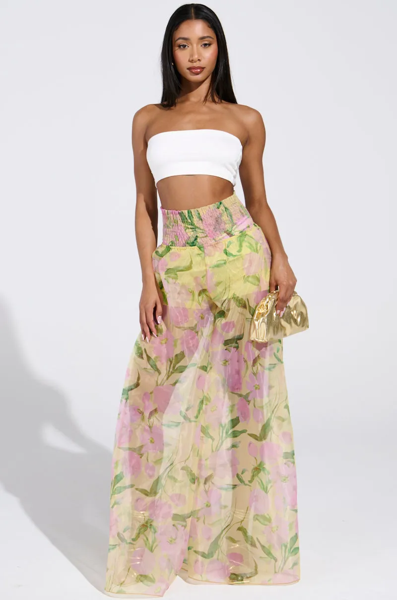 FLOWER POWER WIDE LEG PALAZZO PANT sold by AKIRA product image thumbnail 5