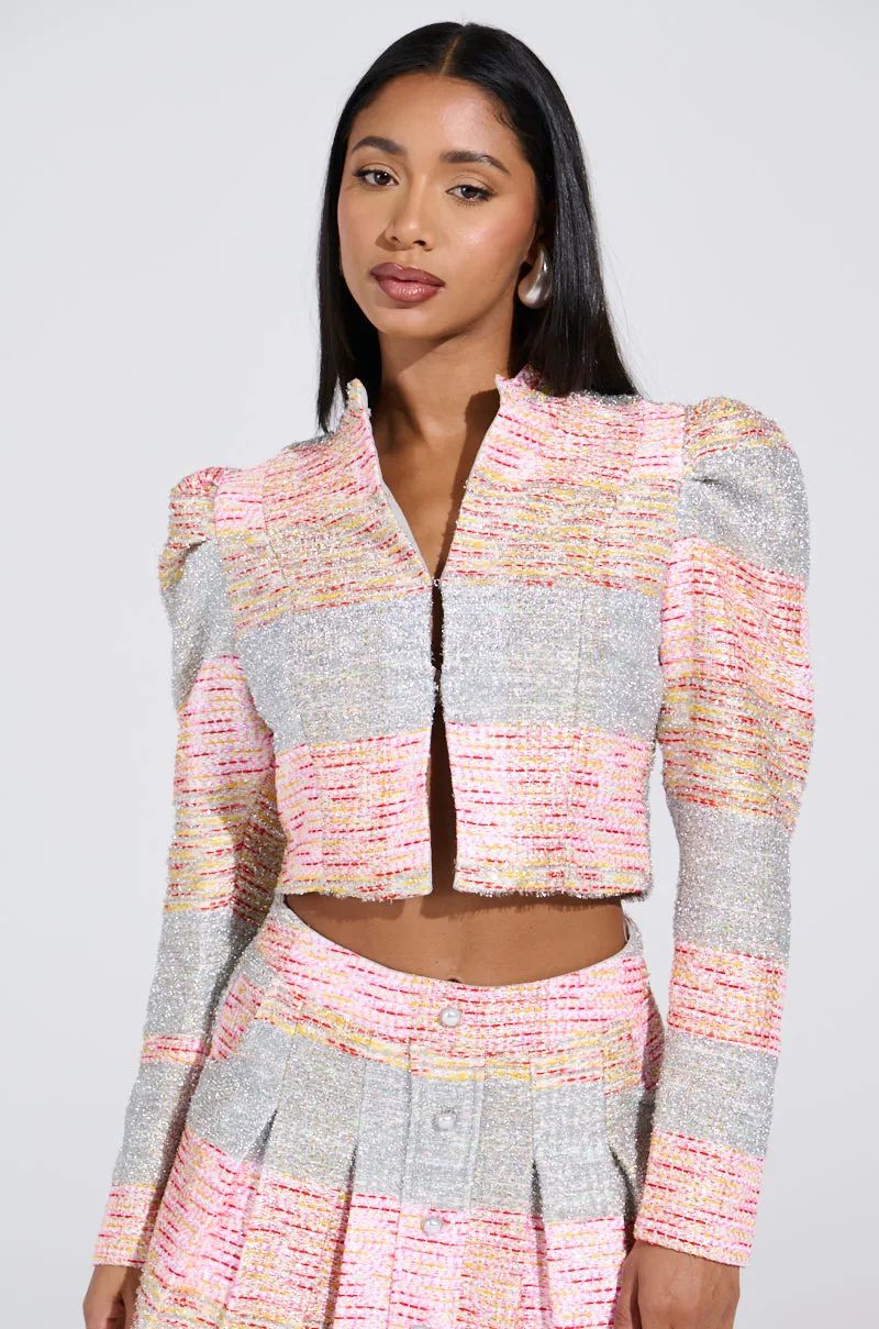 HOLD ON TIGHT TWEED BLAZER sold by AKIRA product image thumbnail 2