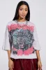 PRIMAL FURY CROPPED GRAPHIC SWEATSHIRT sold by AKIRA