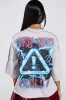 PRIMAL FURY CROPPED GRAPHIC SWEATSHIRT sold by AKIRA