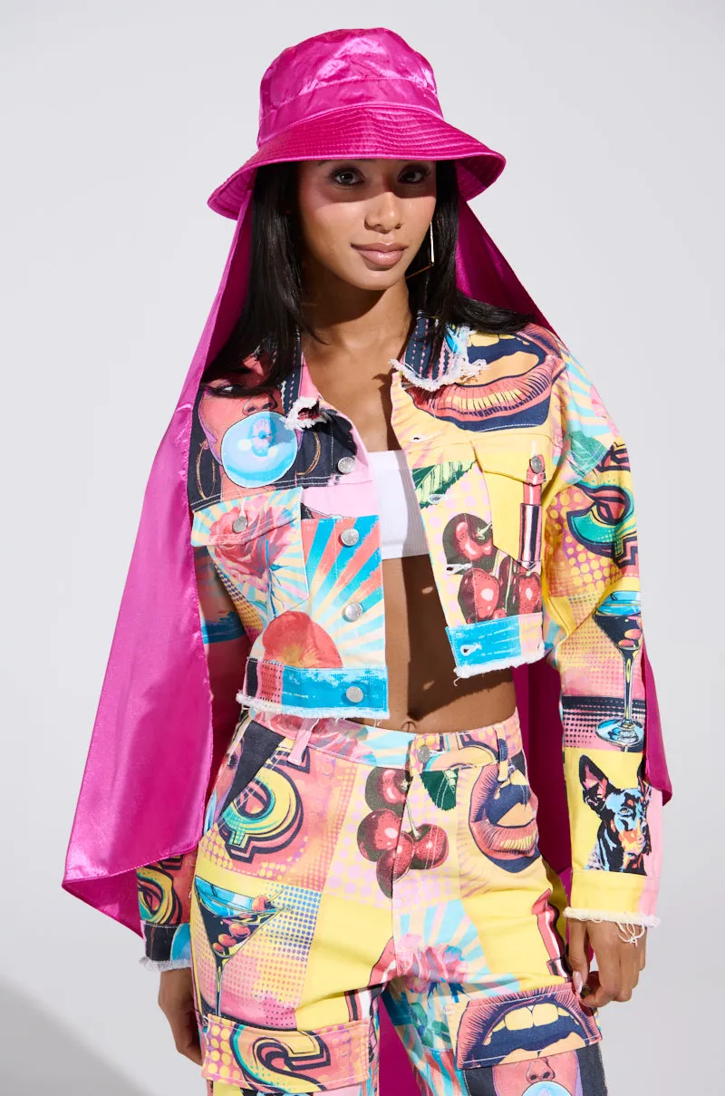 HOW YOU DOIN SATIN HAT sold by AKIRA product image thumbnail 3