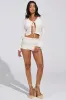 FREE OF LOVE TIE-FRONT TOP sold by AKIRA