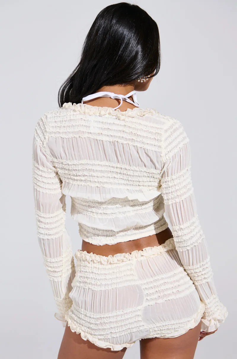 FREE OF LOVE TIE-FRONT TOP sold by AKIRA product image thumbnail 4