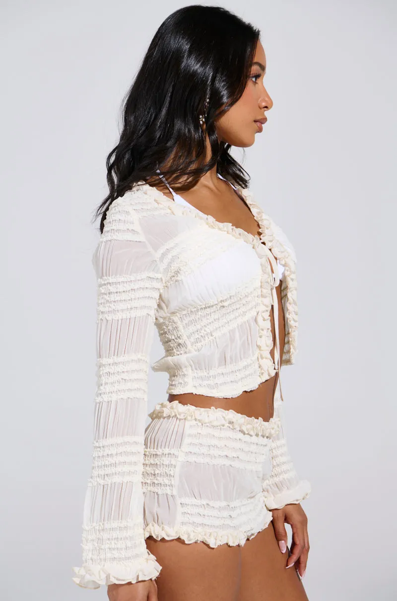 FREE OF LOVE TIE-FRONT TOP sold by AKIRA product image thumbnail 3