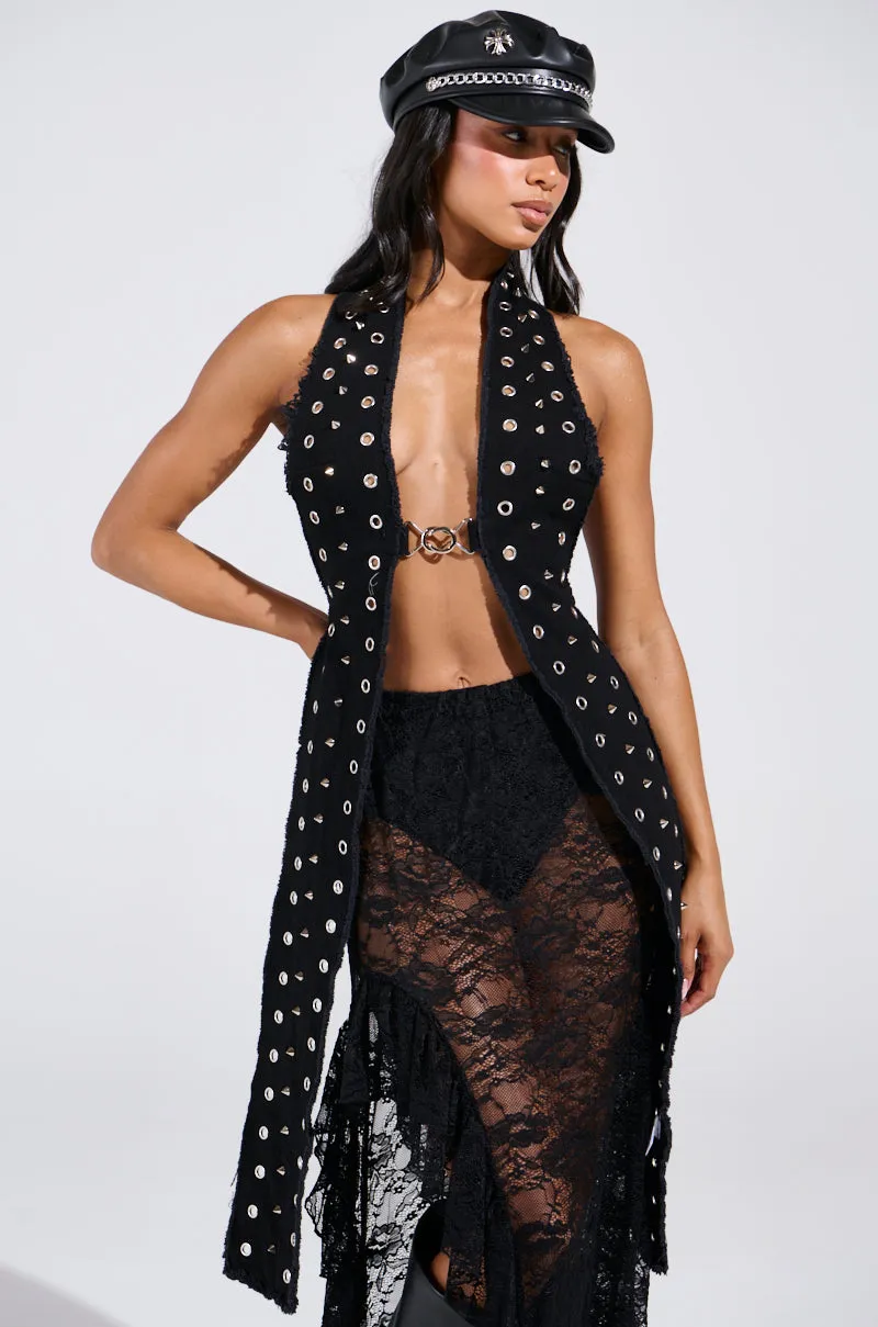 STANDING ON BUSINESS DENIM TOP sold by AKIRA product image thumbnail 3