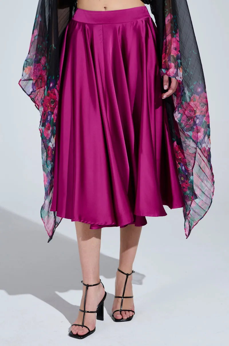 SPIN ME AROUND MIDI SKIRT sold by AKIRA product image thumbnail 3