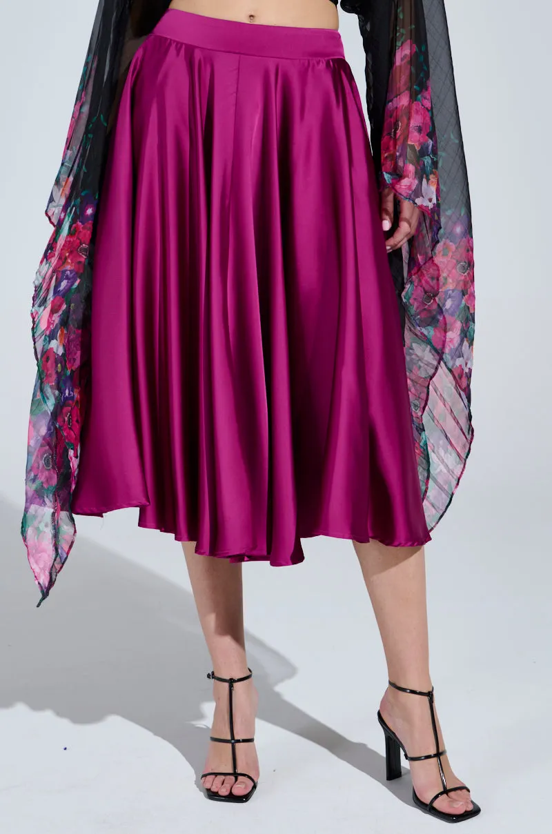 SPIN ME AROUND MIDI SKIRT sold by AKIRA product image thumbnail 2