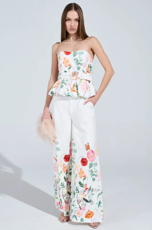 IRIS FLORAL TROUSER sold by AKIRA