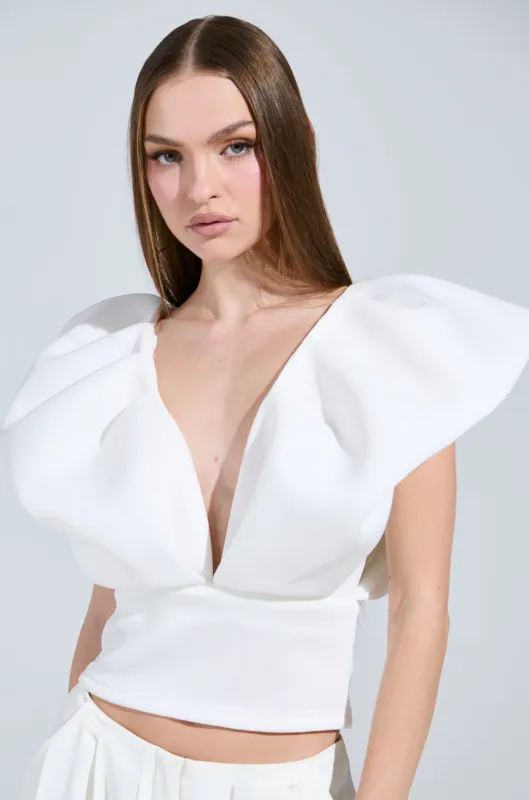 FEMME ENERGY SCUBA BLOUSE sold by AKIRA