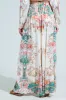 FLORAL GARDEN SATIN PALAZZO PANT sold by AKIRA