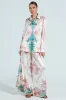 FLORAL GARDEN SATIN PALAZZO PANT sold by AKIRA