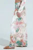 FLORAL GARDEN SATIN PALAZZO PANT sold by AKIRA