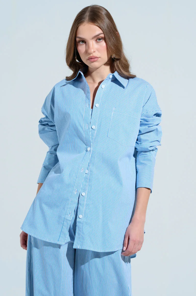 DAY AND NIGHT BUTTON UP sold by AKIRA