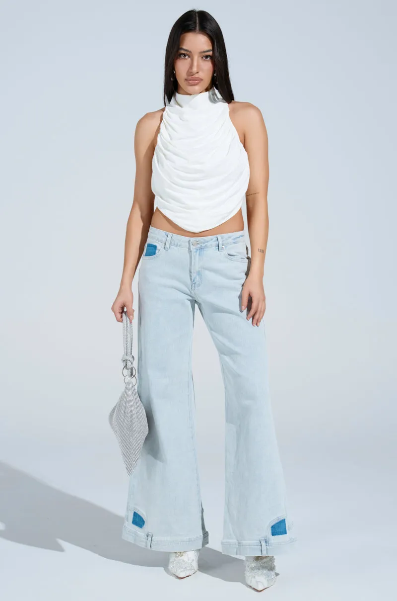 CHANGE OF PERSPECTIVE WIDE LEG DENIM PANTS sold by AKIRA product image thumbnail 4