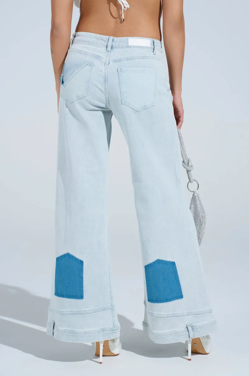 CHANGE OF PERSPECTIVE WIDE LEG DENIM PANTS sold by AKIRA product image thumbnail 2